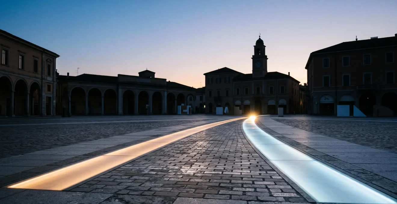Deux chemins lumineux qui convergent symboliquement vers un point commun, illustrant une rencontre construite par la stratégie plutôt que par le hasard