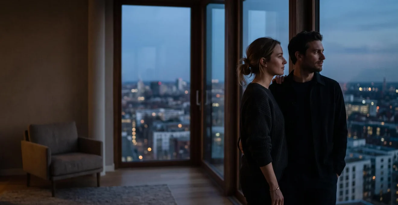 Deux silhouettes proches mais distinctes, symbolisant l'équilibre entre l'amour partagé et l'identité individuelle